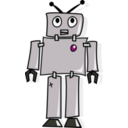 download Cartoon Robot clipart image with 225 hue color