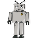 download Cartoon Robot clipart image with 315 hue color
