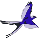 download Bird clipart image with 225 hue color