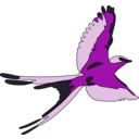 download Bird clipart image with 270 hue color