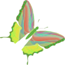 download Butterfly clipart image with 90 hue color