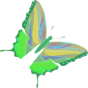 download Butterfly clipart image with 135 hue color