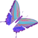 download Butterfly clipart image with 270 hue color