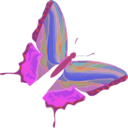 download Butterfly clipart image with 315 hue color