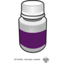 download Pill Bottle clipart image with 90 hue color