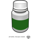 download Pill Bottle clipart image with 270 hue color