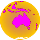 download Earth Other View clipart image with 180 hue color