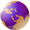 download World Globe clipart image with 180 hue color