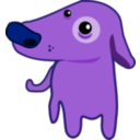 download Dog clipart image with 225 hue color