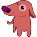 download Dog clipart image with 315 hue color