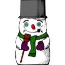 download Snowman clipart image with 315 hue color