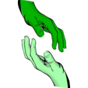 download Hands clipart image with 90 hue color