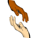 download Hands clipart image with 0 hue color