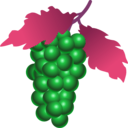 download Grapes clipart image with 225 hue color