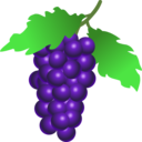 download Grapes clipart image with 0 hue color