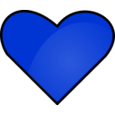 download Heart clipart image with 225 hue color