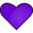 download Heart clipart image with 270 hue color