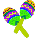 download Maracas clipart image with 45 hue color