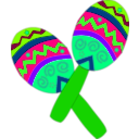 download Maracas clipart image with 90 hue color