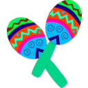 download Maracas clipart image with 135 hue color