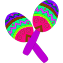 download Maracas clipart image with 270 hue color