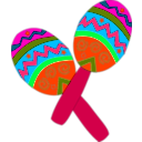download Maracas clipart image with 315 hue color
