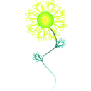 download Sunny Crazy Flower clipart image with 45 hue color