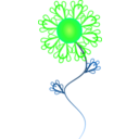 download Sunny Crazy Flower clipart image with 90 hue color