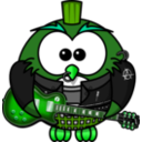 download Punk Owl clipart image with 90 hue color