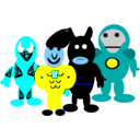download Super Heroes clipart image with 180 hue color