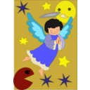 download Angel Pacman clipart image with 0 hue color