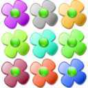 download Game Marbles Flowers clipart image with 45 hue color