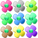 download Game Marbles Flowers clipart image with 90 hue color