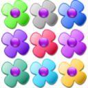 download Game Marbles Flowers clipart image with 225 hue color