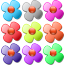 download Game Marbles Flowers clipart image with 315 hue color
