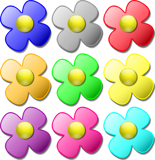 Game Marbles Flowers