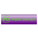 download Public Domain Badge clipart image with 45 hue color