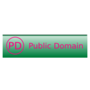 download Public Domain Badge clipart image with 270 hue color