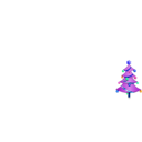 download Christmas Tree clipart image with 180 hue color