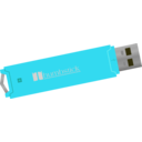 download Flash Drive clipart image with 180 hue color