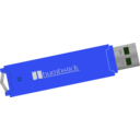 download Flash Drive clipart image with 225 hue color