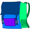 download Bag clipart image with 270 hue color