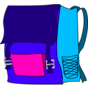 download Bag clipart image with 315 hue color