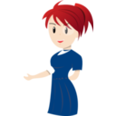 download Teacher Blue Dress clipart image with 0 hue color