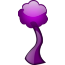 download Glossy Tree 2 clipart image with 270 hue color