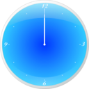 download Mac Clock clipart image with 180 hue color