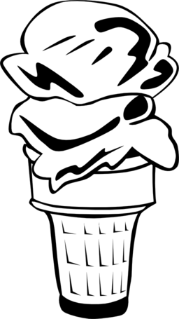 Fast Food Desserts Ice Cream Cone Double