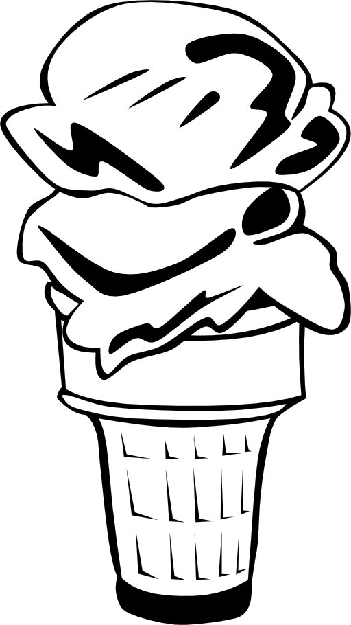 Fast Food Desserts Ice Cream Cone Double