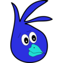 download Small Yellow Chick clipart image with 180 hue color