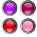 download Round Buttons 1 clipart image with 45 hue color